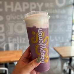 Happy Lemon - Taro boba at Happy Lemon!