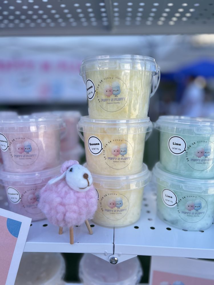 Puffy N Fluffy Cotton Candy Logo