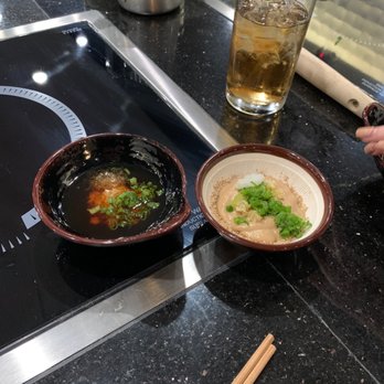Shabu Squared - Getting my pre hotpot sauce prepped - Japanese Near Me - Houston, Texas Shabu Squared - Getting my pre hotpot sauce prepped - Japanese Near Me - Houston, Texas