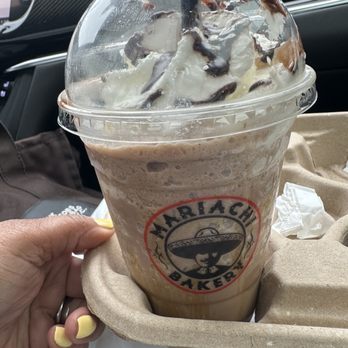 Mariachi Bakery - 5/5: Delicious! Mexican Mocha Frapp with oat milk. - Bakeries Near Me - Norwalk, California