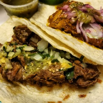 TacoAddiction - Barbacoa beef and Cochinita Pork! They're both amazing, but the Cochinita Pork is really amazing. - Mexican Near Me - Napa, California