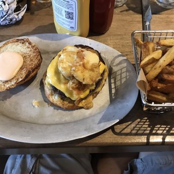 Central Standard - The same burger I always get, it has cheese curds on it and it's insanely good!!!! - Burgers Near Me - Bettendorf, Iowa Central Standard - The same burger I always get, it has cheese curds on it and it's insanely good!!!! - Burgers Near Me - Bettendorf, Iowa