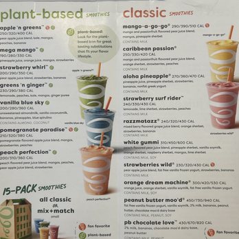 Jamba - Menu - Juice Bars & Smoothies Near Me - Las Vegas, Nevada Jamba - Menu - Juice Bars & Smoothies Near Me - Las Vegas, Nevada
