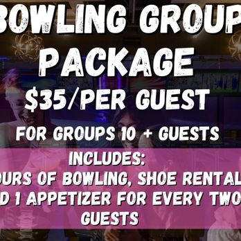 Fourth Dimension Fun Center - Group Bowling Package - Arcades Near Me - Frederick, Maryland