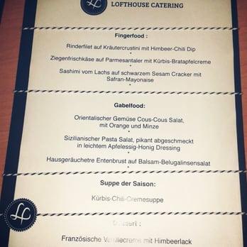 Lofthouse Catering - Speisekarte zum Geburtstag - Caterers Near Me - Offenbach, HE Lofthouse Catering - Speisekarte zum Geburtstag - Caterers Near Me - Offenbach, HE