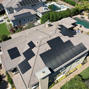 NorthStar Solar - Drone view of roof. - Solar Installation Near Me - Danville, California NorthStar Solar - Drone view of roof. - Solar Installation Near Me - Danville, California