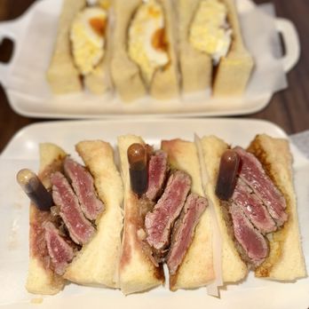 Gyu Plus - Steak Sando - cooked perfectly! - Japanese Near Me - Las Vegas, Nevada Gyu Plus - Steak Sando - cooked perfectly! - Japanese Near Me - Las Vegas, Nevada
