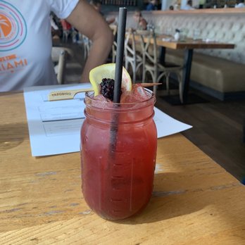 Yardbird Table & Bar - BLACKBERRY BOURBON LEMONADE Wild Turkey Bourbon Whiskey, Blackberry, Cardamom, Lemon, Angostura Bitters - Southern Near Me - Miami Beach, Florida Yardbird Table & Bar - BLACKBERRY BOURBON LEMONADE Wild Turkey Bourbon Whiskey, Blackberry, Cardamom, Lemon, Angostura Bitters - Southern Near Me - Miami Beach, Florida