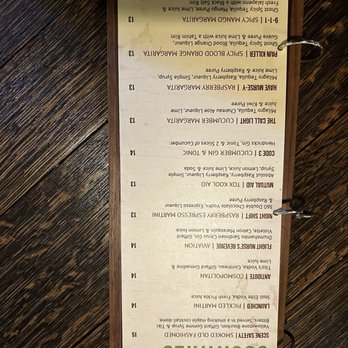 Tox Bar - Signature cocktail menu - Cocktail Bars Near Me - Carefree, Arizona