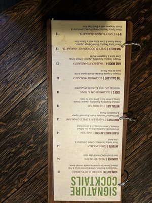 Menu photo 1 Tox Bar Carefree, AZ