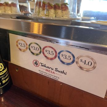 Teharu Sushi - Conveyer belt prices - Sushi Bars Near Me - Mesa, Arizona Teharu Sushi - Conveyer belt prices - Sushi Bars Near Me - Mesa, Arizona