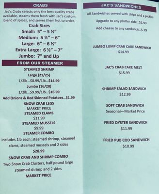 Jac's Crabs & Seafood by null