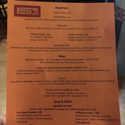 The Coop Rotisserie - The menu