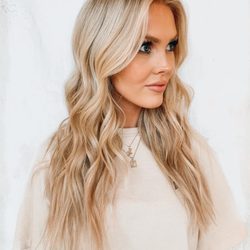 By Haley- full head blonding and extensions