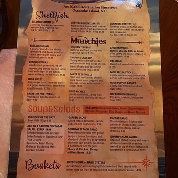 Howard's Pub & Raw Bar Restaurant - Menu - Seafood Near Me - Ocracoke, North Carolina Howard's Pub & Raw Bar Restaurant - Menu - Seafood Near Me - Ocracoke, North Carolina