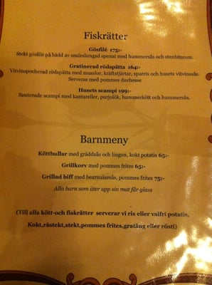 Menu photo 1 Restaurang Stekpannan Stockholm, AB Menu photo 1 Restaurang Stekpannan Stockholm, AB