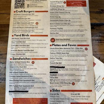Flatiron bites & brews - Menu - Cocktail Bars Near Me - Albuquerque, New Mexico