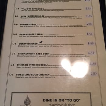 Thai BBQ - Lunch special Menu 2016 - Thai Near Me - Las Vegas, Nevada Thai BBQ - Lunch special Menu 2016 - Thai Near Me - Las Vegas, Nevada