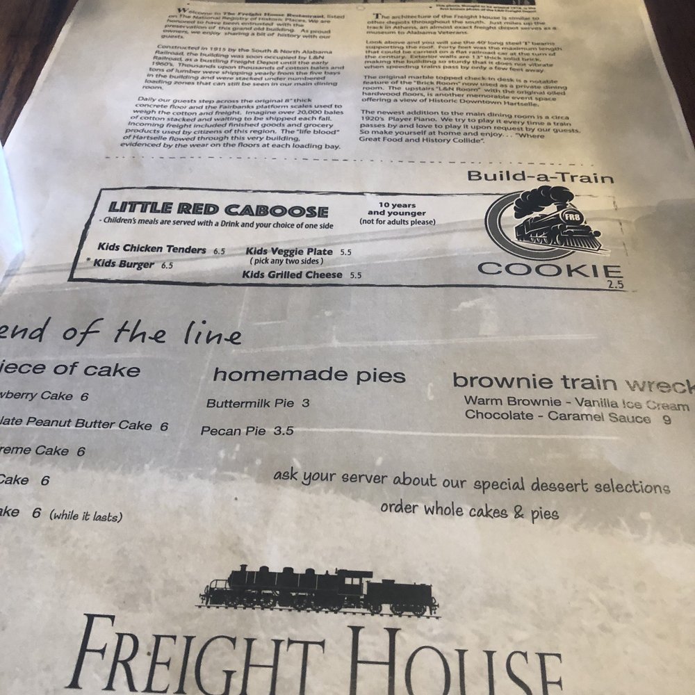 Freight House Restaurant - Freight House - New American Near Me - Hartselle, Alabama Freight House Restaurant - Freight House - New American Near Me - Hartselle, Alabama