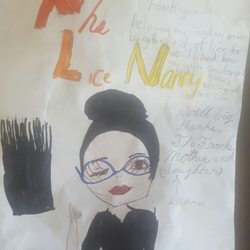Lice Nannie - One of my little lice clients wrote me a thank you note and drew this picture of me. Sooo cute!
