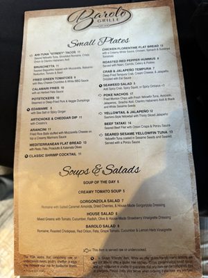 Menu photo 1 Barolo Grille Salina, KS