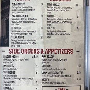 Cuban American Cafe - Breakfast menu - Cuban Near Me - Orlando, Florida Cuban American Cafe - Breakfast menu - Cuban Near Me - Orlando, Florida