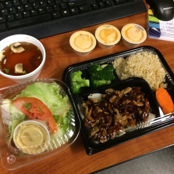 Hibachi Cafe - All of this came with my lunch and was under 10 bucks. Teriyaki chicken, fried rice, veggies, soup, and salad. So delicious! - Japanese Near Me - Greenville, South Carolina Hibachi Cafe - All of this came with my lunch and was under 10 bucks. Teriyaki chicken, fried rice, veggies, soup, and salad. So delicious! - Japanese Near Me - Greenville, South Carolina