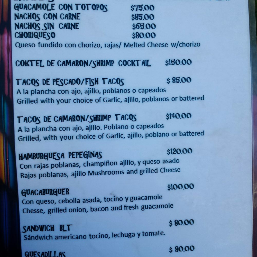Pepegina's - Lunch menu 1 - Pizza Near Me - Loreto, BCS Pepegina's - Lunch menu 1 - Pizza Near Me - Loreto, BCS