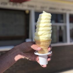 Twist Cone - Italian ice with ice cream (twisted )