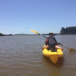 Kayaking with our little dog Kayaking with our little dog