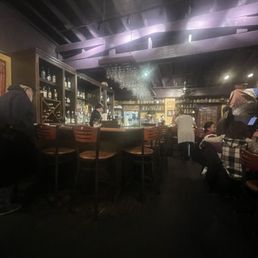 Inside cozy and warm.