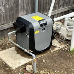 Idiot Pool Repair Guy - New heater that's half the size and twice the efficiency!