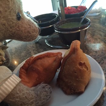 Kabob and Curry - Lamb samosas with mint chutney. - Indian Near Me - Providence, Rhode Island Kabob and Curry - Lamb samosas with mint chutney. - Indian Near Me - Providence, Rhode Island