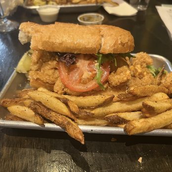 Left Turn Distillery - Shrimp po boy - Mexican Near Me - Albuquerque, New Mexico