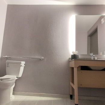 Hyatt Place Newark / Silicon Valley - Accessible bathroom. Roomy, but water got everywhere in the shower. - Hotels Near Me - Newark, California Hyatt Place Newark / Silicon Valley - Accessible bathroom. Roomy, but water got everywhere in the shower. - Hotels Near Me - Newark, California