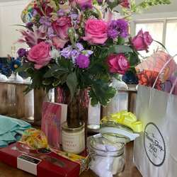 The Flower Shop at 76067 - Birthday flowers, candle, spa gift, chocolates and balloons