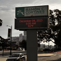 Ramon C Cortinés School of Visual and Performing Arts - Signage
