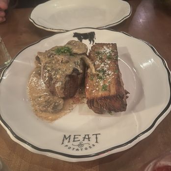 Meat & Potatoes - Filet mignon with scalloped potatoes - New American Near Me - Pittsburgh, Pennsylvania