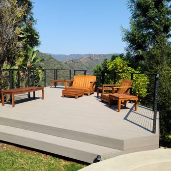Danny Deck Construction - Azek Coastline deck and cable railing system - Decks & Railing Near Me - Tarzana, California