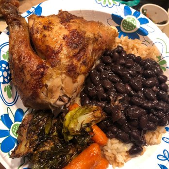 Poyoteca - Chicken, beans, rice, Brussel Sprouts & Carrots - Peruvian Near Me - Baltimore, Maryland Poyoteca - Chicken, beans, rice, Brussel Sprouts & Carrots - Peruvian Near Me - Baltimore, Maryland