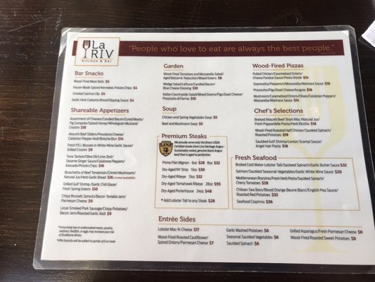 Menu photo 5 La Riv Kitchen & Bar Temple, TX
