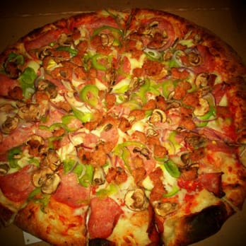 Stuft Pizza - One extra large Stuft Special, fully loaded. - Pizza Near Me - Milpitas, California Stuft Pizza - One extra large Stuft Special, fully loaded. - Pizza Near Me - Milpitas, California