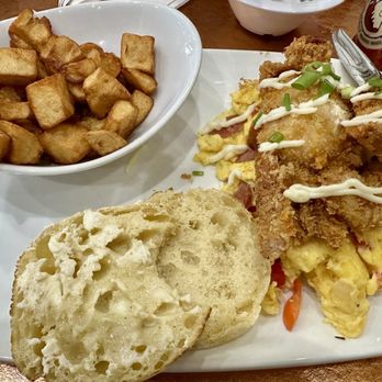 Another Broken Egg Cafe - Soft shell Soft Shell Crab Scrambler - Breakfast & Brunch Near Me - Houston, Texas Another Broken Egg Cafe - Soft shell Soft Shell Crab Scrambler - Breakfast & Brunch Near Me - Houston, Texas