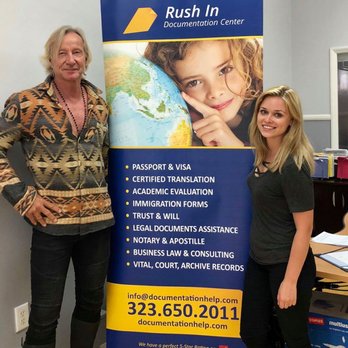 Rush In Documentation Center Encino - Matthias Hues, Hollywood actor and loyal client of Rush In and Svetlana Goncharenko Rush In West Hollwyood Branch Manager - Notaries Near Me - Encino, California Rush In Documentation Center Encino - Matthias Hues, Hollywood actor and loyal client of Rush In and Svetlana Goncharenko Rush In West Hollwyood Branch Manager - Notaries Near Me - Encino, California