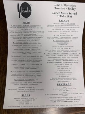 Table on 10th by null