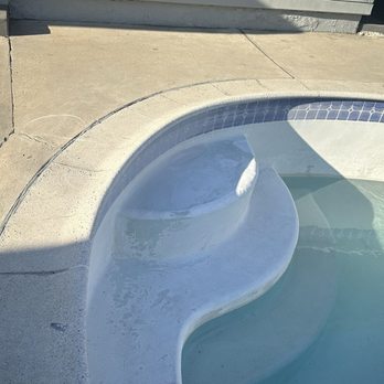 Milan Pool Construction & Services - They even sanded down these ugly chips in my steps for no charge! So kind!!! So professional!!! - Pool Cleaners Near Me