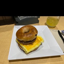 Gulf Coast Grill & Taproom - Sausage bagel sandwich