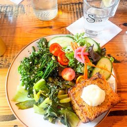 Savory Side Plate ( Side of Cornbread with butter, Side of Broccolini, Side Of Bok Choy, & Side Salad) Savory Side Plate ( Side of Cornbread with butter, Side of Broccolini, Side Of Bok Choy, & Side Salad)