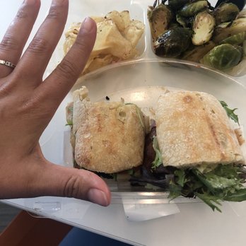 Urban Plates - chicken club sandwich. small portion. probably because it's take out. - New American Near Me - Dublin, California Urban Plates - chicken club sandwich. small portion. probably because it's take out. - New American Near Me - Dublin, California