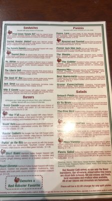 Menu photo 6 Red Rooster Cafe Beaufort, SC
